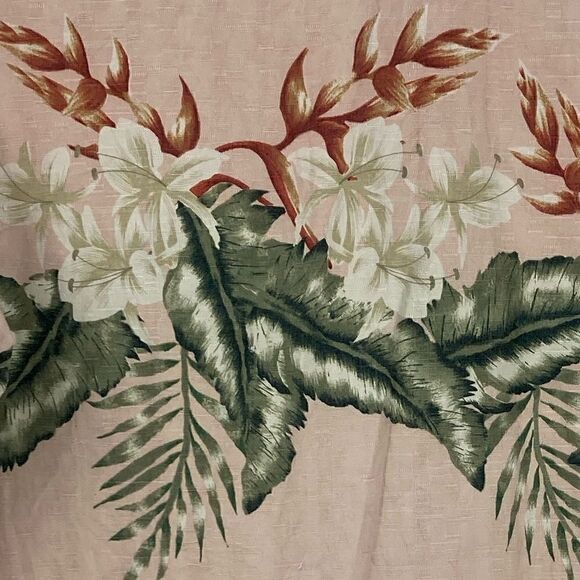 Caribbean Men’s Silk Blend Flower Shirt Size S - Picture 3 of 8